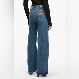 Wrangler x STAUD Long Straight Jeans Women 30x34 High Rise MSRP $195